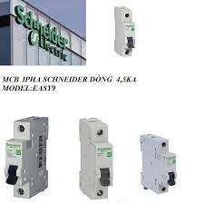 Aptomat MCB 1 pha dòng cắt 4,5kA Schneider (16A, 20A, 25A, 32A, 40A, 50A, 63A)