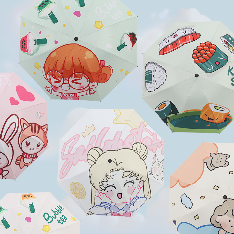 Ô dù gấp gọn tự động sushi siêu dễ thương CHOOAH OSUSHI158