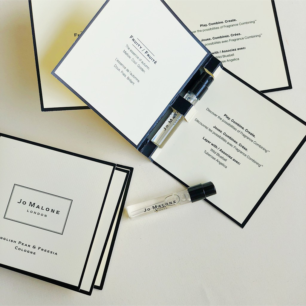 Mẫu thử vial nước hoa Jo Malone các mùi