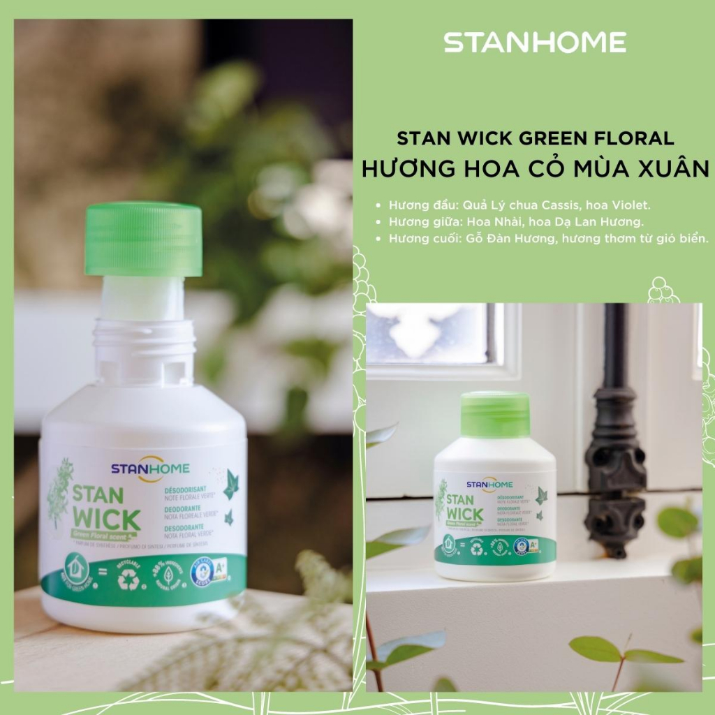 [QUÀ TẶNG KHÔNG BÁN] Sáp thơm khử mùi Stanhome Stan Wick 250ml