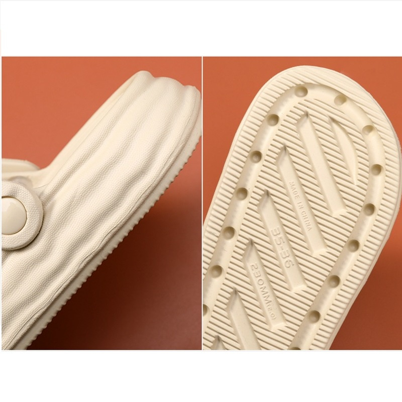 Dép bánh mì nữ quai ngang quai hậu eva đế nâng 3cm tôn dáng người đi