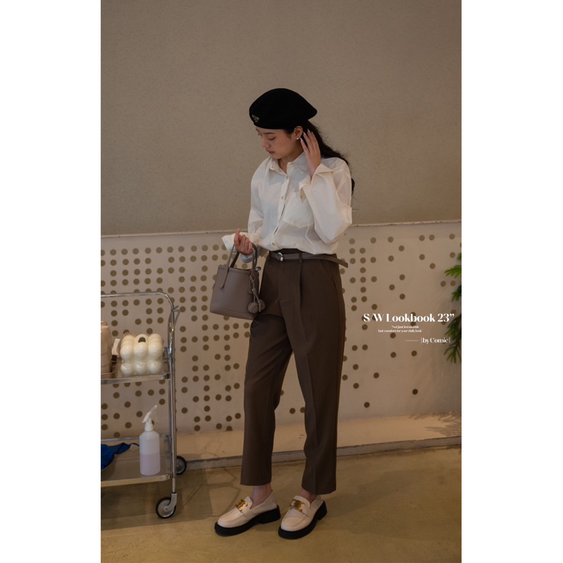 Quần baggy kèm belt comic