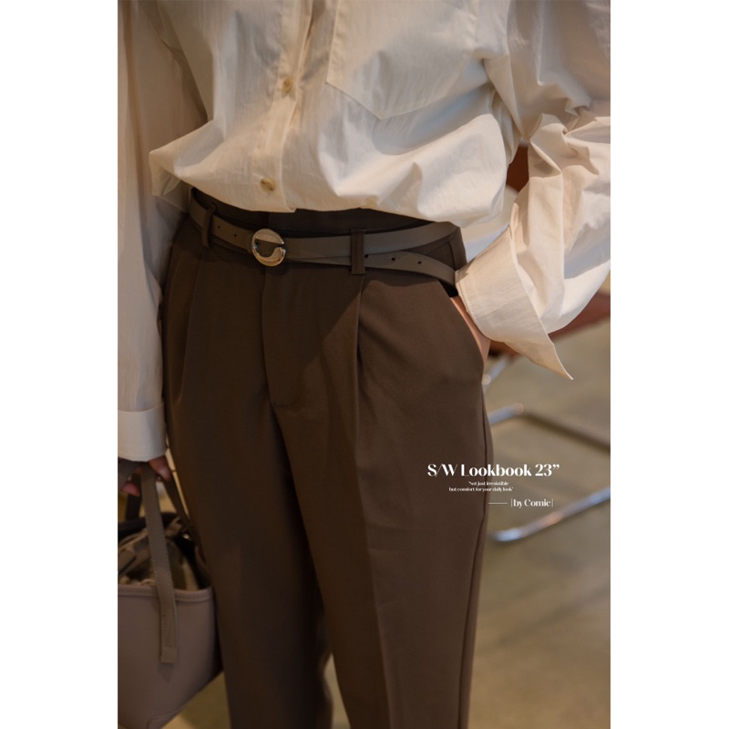 Quần baggy kèm belt comic