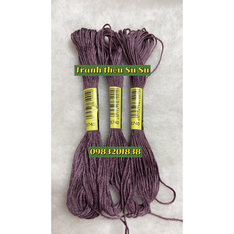 Chỉ cotton thêu tranh chữ thập, mã từ 3705 đến mã 3799