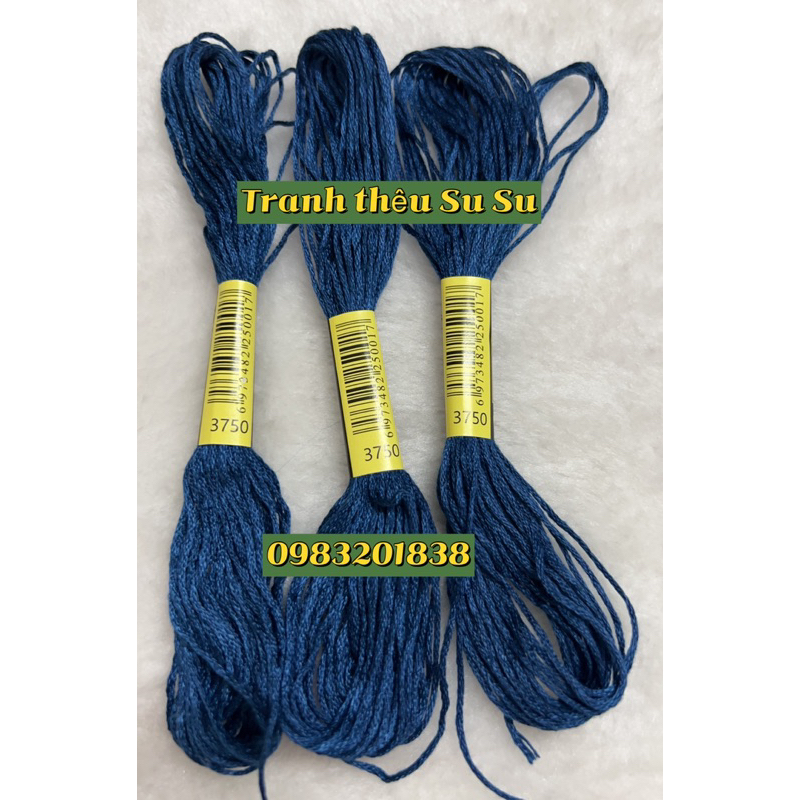 Chỉ cotton thêu tranh chữ thập, mã từ 3705 đến mã 3799