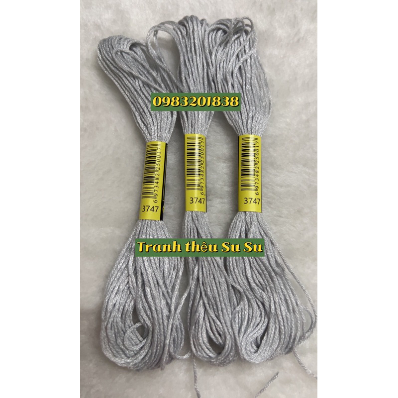 Chỉ cotton thêu tranh chữ thập, mã từ 3705 đến mã 3799