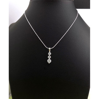 Mặt dây chuyền đính đá -[ Không kèm dây ] - Bạc ta 950