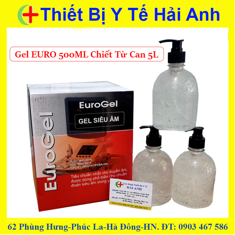 Gel euro Cho Máy Triệt Lông,Spa Chai 500ML Chiết Từ Can 5 Lít
