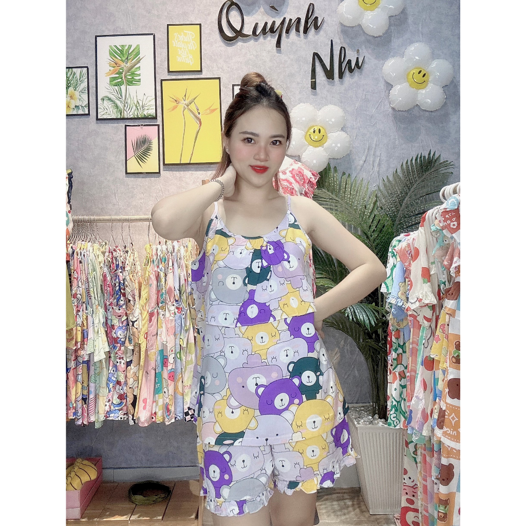 ĐỒ BỘ MẶC NHÀ, ĐỒ BỘ TOLE LANH ĐÙI ÁO DÂY TẦNG, SIZE 40-85KG - TL161