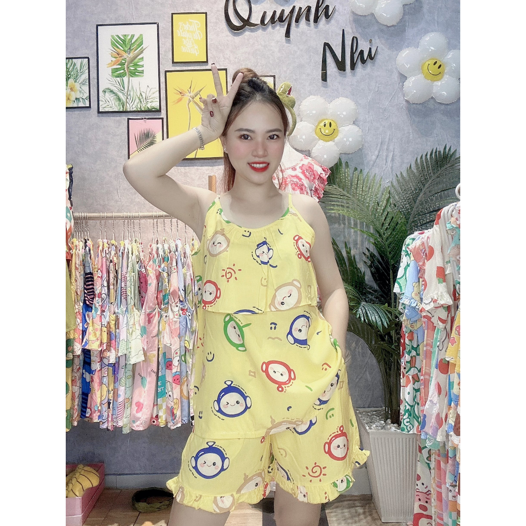 ĐỒ BỘ MẶC NHÀ, ĐỒ BỘ TOLE LANH ĐÙI ÁO DÂY TẦNG, SIZE 40-85KG - TL161