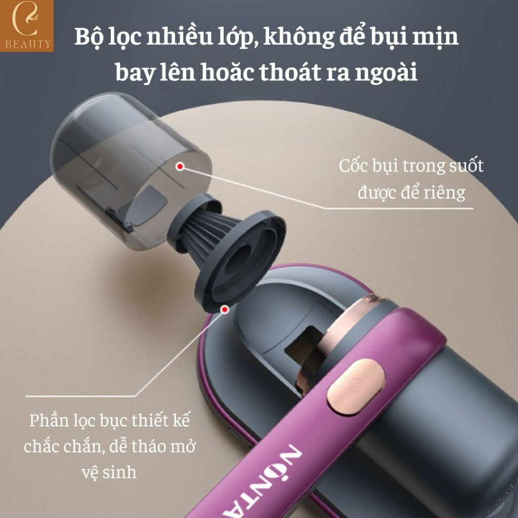 Máy hút bụi cầm tay lực hút siêu mạnh, máy làm sạch bụi bẩn cầm tay không dây hút bụi ô tô siêu sạch, máy hút bụi