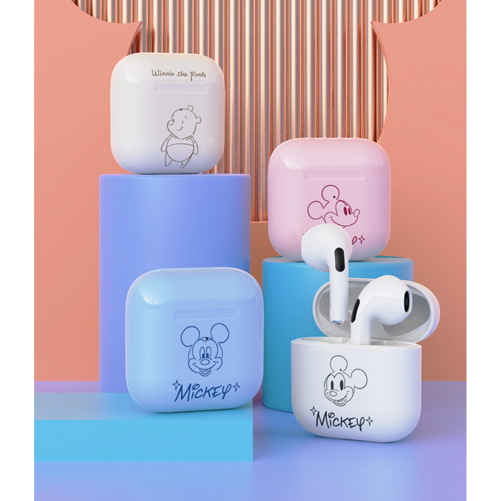 Tai Nghe Bluetooth Mickey Pro, Thiết Kế Xin Xắn, Cute, Nhiều Màu Sắc