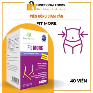 Viên uống giảm cân an toàn hiểu quả không tác dụng phụ nhập khẩu chính hãng go healthy New Zealand FIT MORE (40 viên)