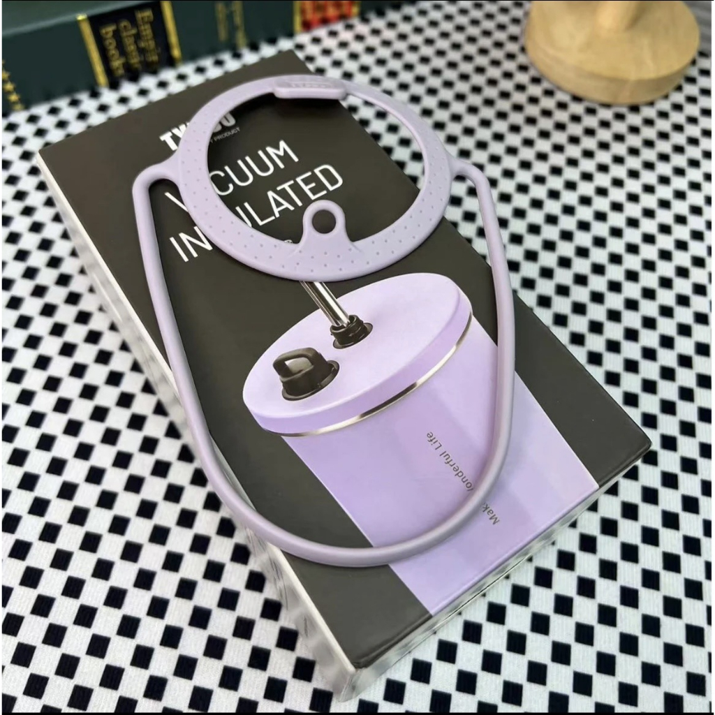 Dây Treo Ly Giữ Nhiêt TYESO 600ML,chất liệu silicone, 5 màu ,không lo bám bẩn, dễ dàng vệ sinh