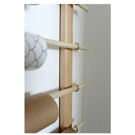 Kệ gỗ treo cuộn giây gói hoa ruy băng - gỗ tự nhiên bền đẹp