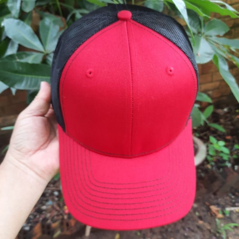 Mũ lưỡi trai phối lưới màu đen/ nón kết lưới đen trơn