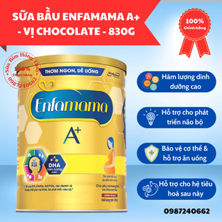 Sữa bầu enfamama a+ vị vani - vị chocolate - 830g