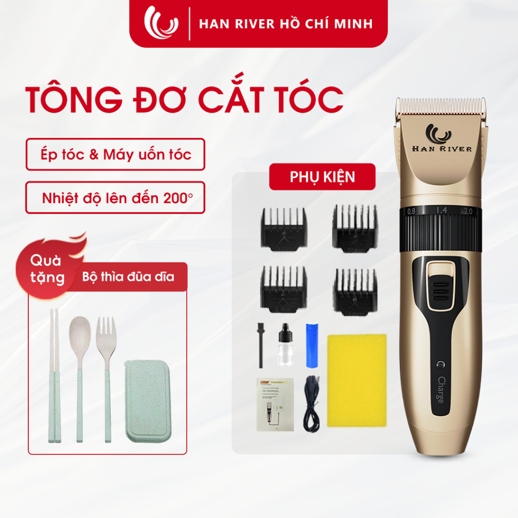 HAN RIVER Tông đơ cắt tóc máy hớt tóc - Hàng chính hãng