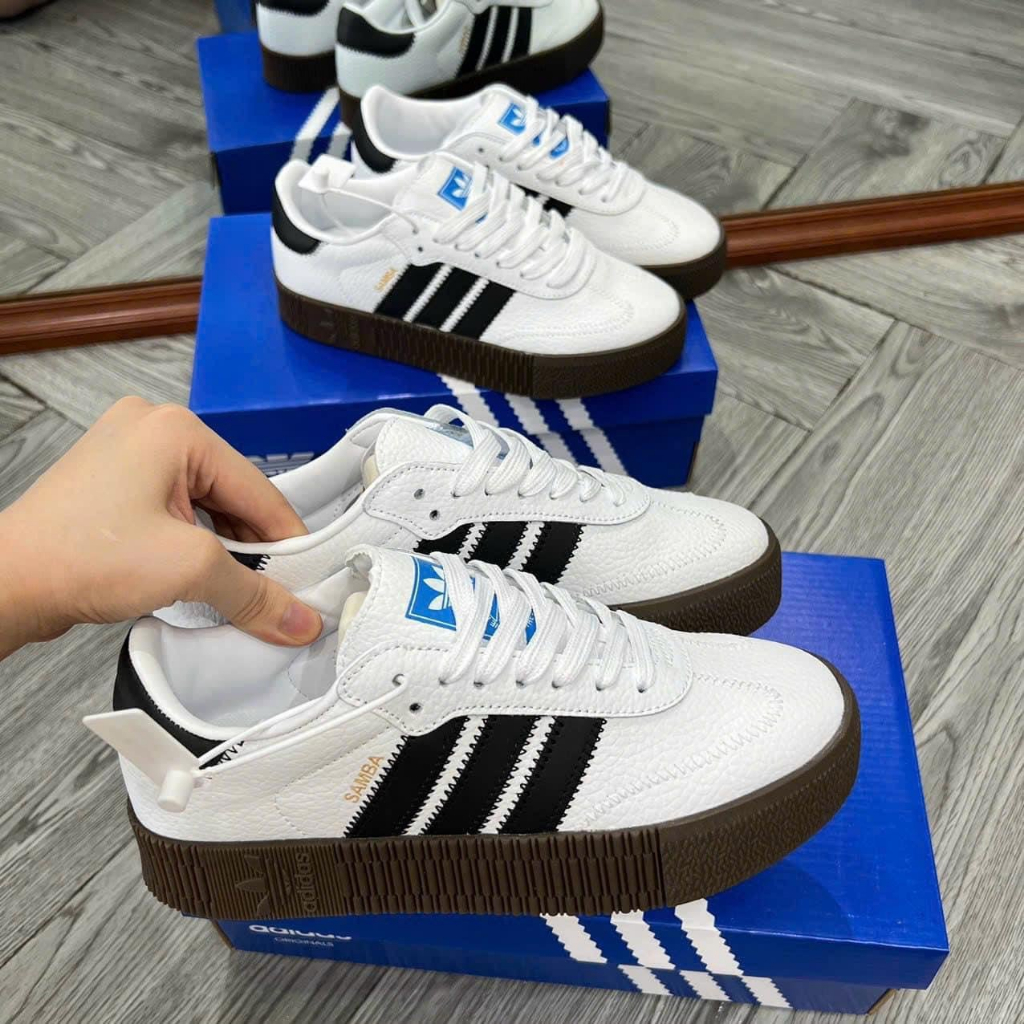 giày sneakers Adidas Samba Rose Đế Nâu Cao Sz 36-43 siu cấp , bản nâng cấp đôi chân 5P