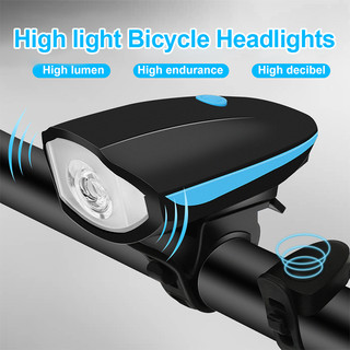 Đèn xe đạp có còi pin sạc usb đèn pha Led T6 chống nước,vỏ nhôm đèn xe đạp đèn trước siêu sáng có 5 chế độ