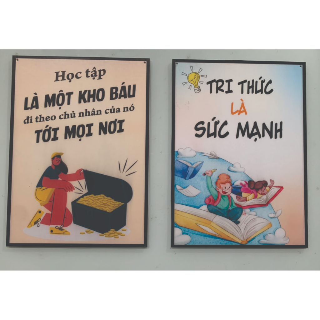Tranh Slogan Tạo Động Lực Để Bàn Cao Cấp Trang Trí Bàn Làm Việc, Treo Tường Văn Phòng Các khổ Khổ  21x30,15x20cm