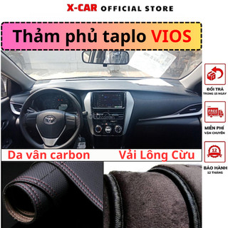 Thảm phủ taplo xe Toyota Vios 2014-2023 cao cấp chống nắng