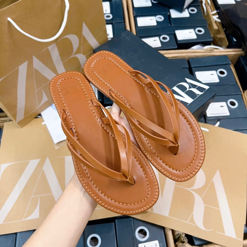 Dép Zara Xỏ Ngón Fullbox + Túi Giấy