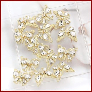 📣📣📣Set 10 Charm Bướm Đá Vàng-Bạc siêu sang 🦋🦋🦋(Có lẻ)