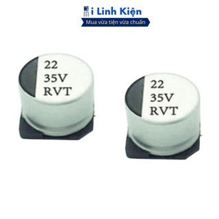 Tụ nhôm 35v 22uf 6.3x5.4mm chính hãng ilinhkien