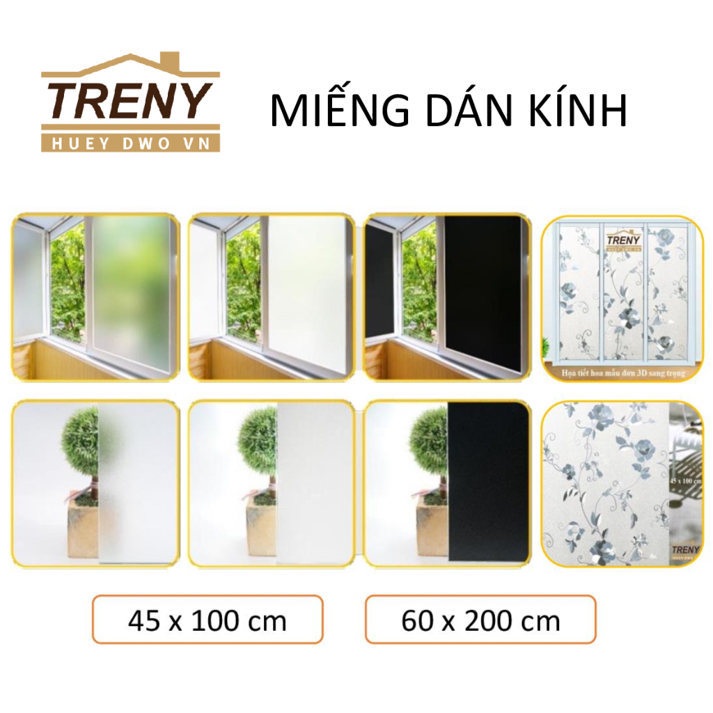 Miếng dán kính - chống tia UV, chống chói, cách nhiệt, lấy sáng tốt nhưng vẫn đảm bảo sự riêng