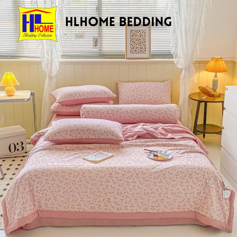 Bộ chăn ga cotton đũi hàng 5 món tặng kèm vỏ ôm giá siêu rẻ