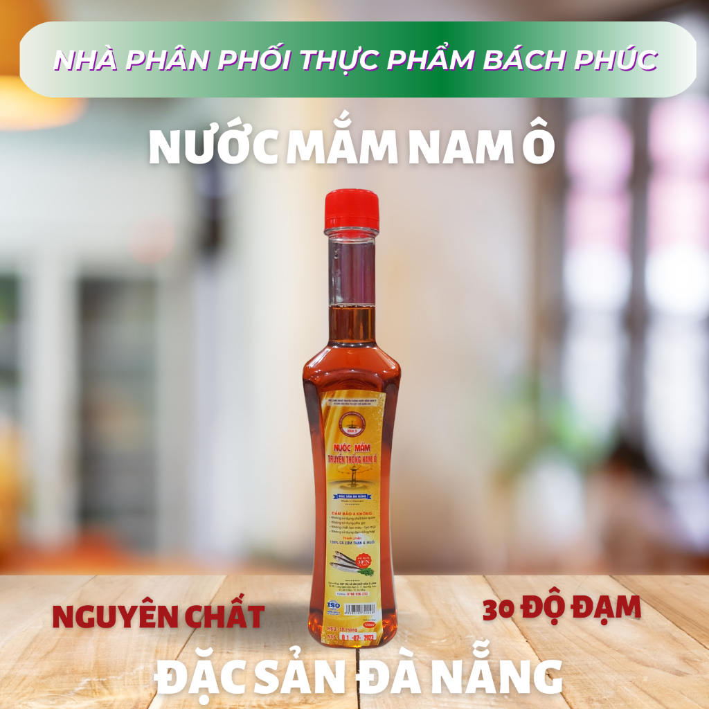 Nước Mắm Nam Ô 500ml - Nước Mắm Đặc Sản Đà Nẵng - Di sản Văn hóa phi vật thể Quốc gia - Kho Bách Phúc