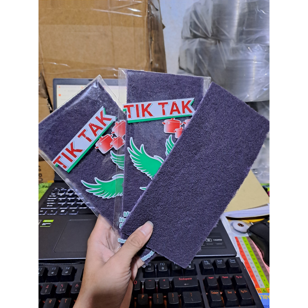 Cước tím chùi nồi Tik Tak