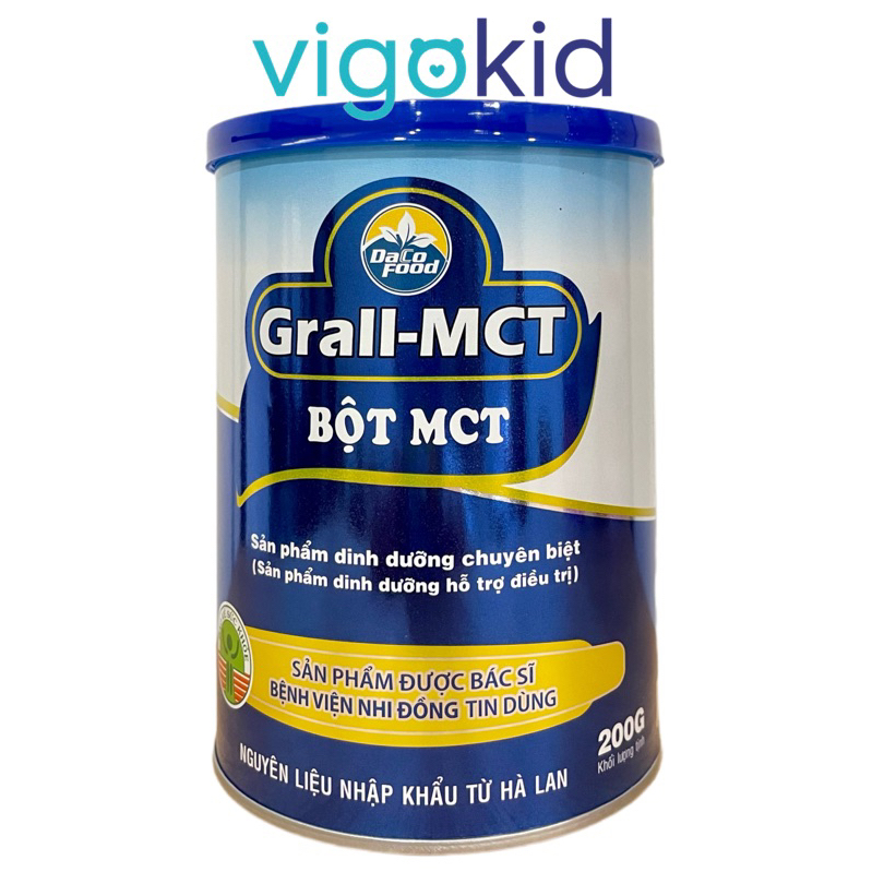 BỘT MCT - CHẤT BÉO CHUỖI TRUNG BÌNH CỦA NHI ĐỒNG 2 LON 200G