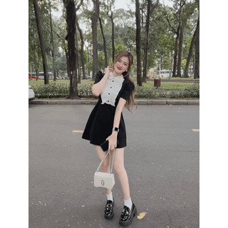 ĐẦM ĐEN PHỐI CỔ TRẮNG BÈO