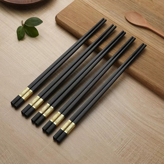 10 đôi đũa khảm vàng cao cấp chống mốc chống trơn loại 1