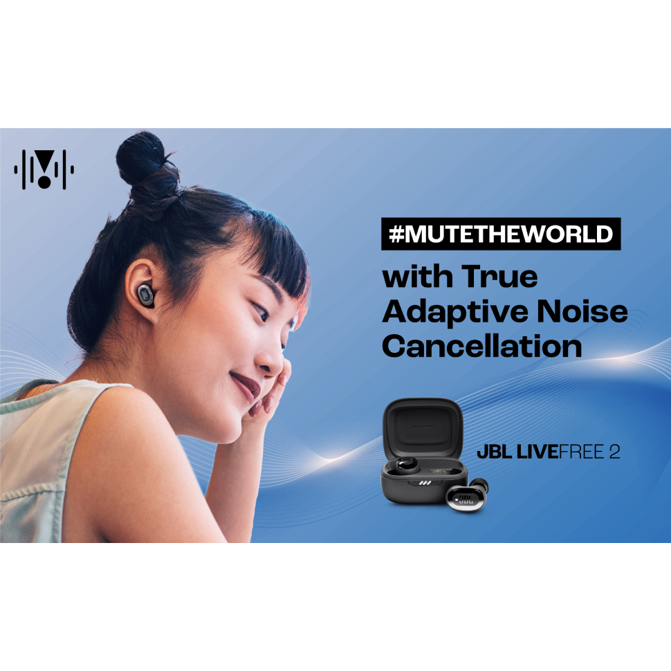 Tai nghe Bluetooth TWS JBL Live Free 2 TWS, Chất Âm Signature Sound, 6 Mic Đàm Thoại, Pin Trâu Chống Nước BH 2 Năm