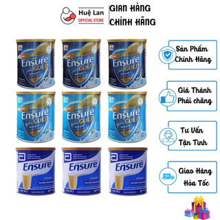 Combo 3 hộp sữa bột abbott ensure gold hmb hương vani/ vani ít ngọt/ ensure đức powder vanille-geschmask hộp 400g