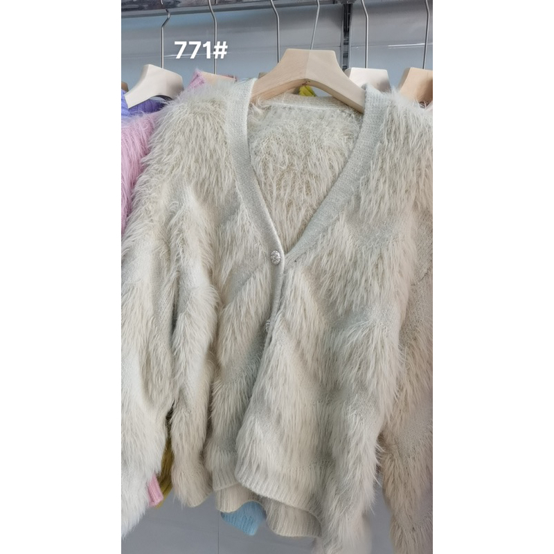 Áo khoác len lông hàng Quảng châu loại 1