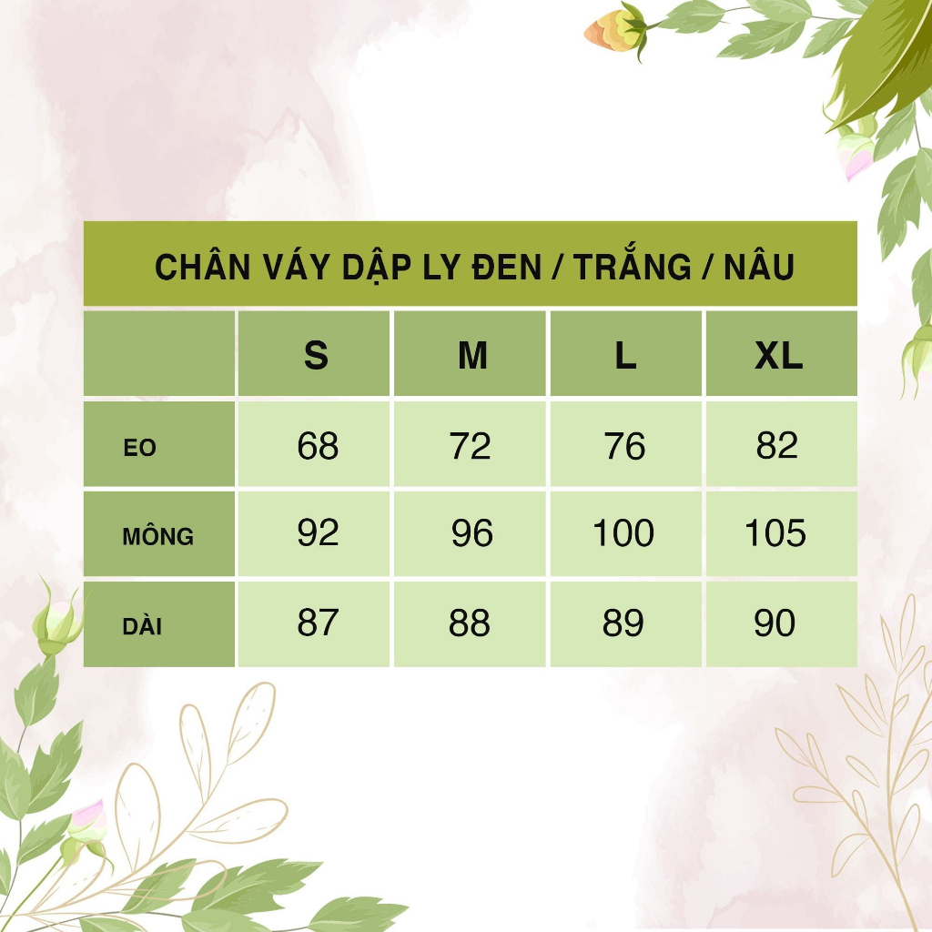 Chân váy dập ly nâu NGADO
