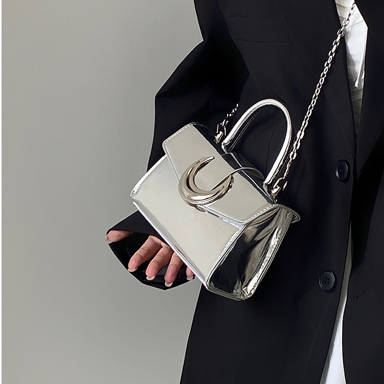 Túi nữ đeo chéo Bewon hình mặt trăng Túi bạc đeo chéo Dây kim loại Túi xách nữ Túi xách taobao T012