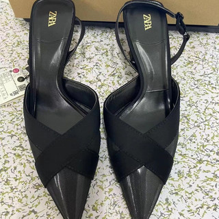 Giày mũi nhọn Zara xuất dư đế cao 5p