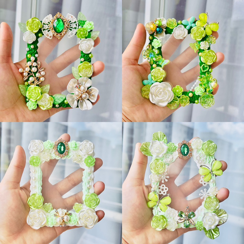 Topdecor kem keo TẠP HOÁ BÉ PINK có đính charm kim loại