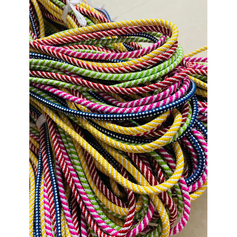 Dây nhảy vải tập thể dài 5m -7m -9m cán gỗ