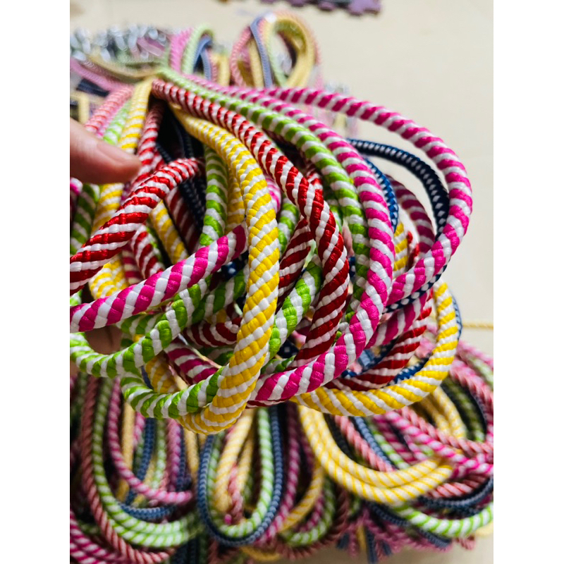 Dây nhảy vải tập thể dài 5m -7m -9m cán gỗ