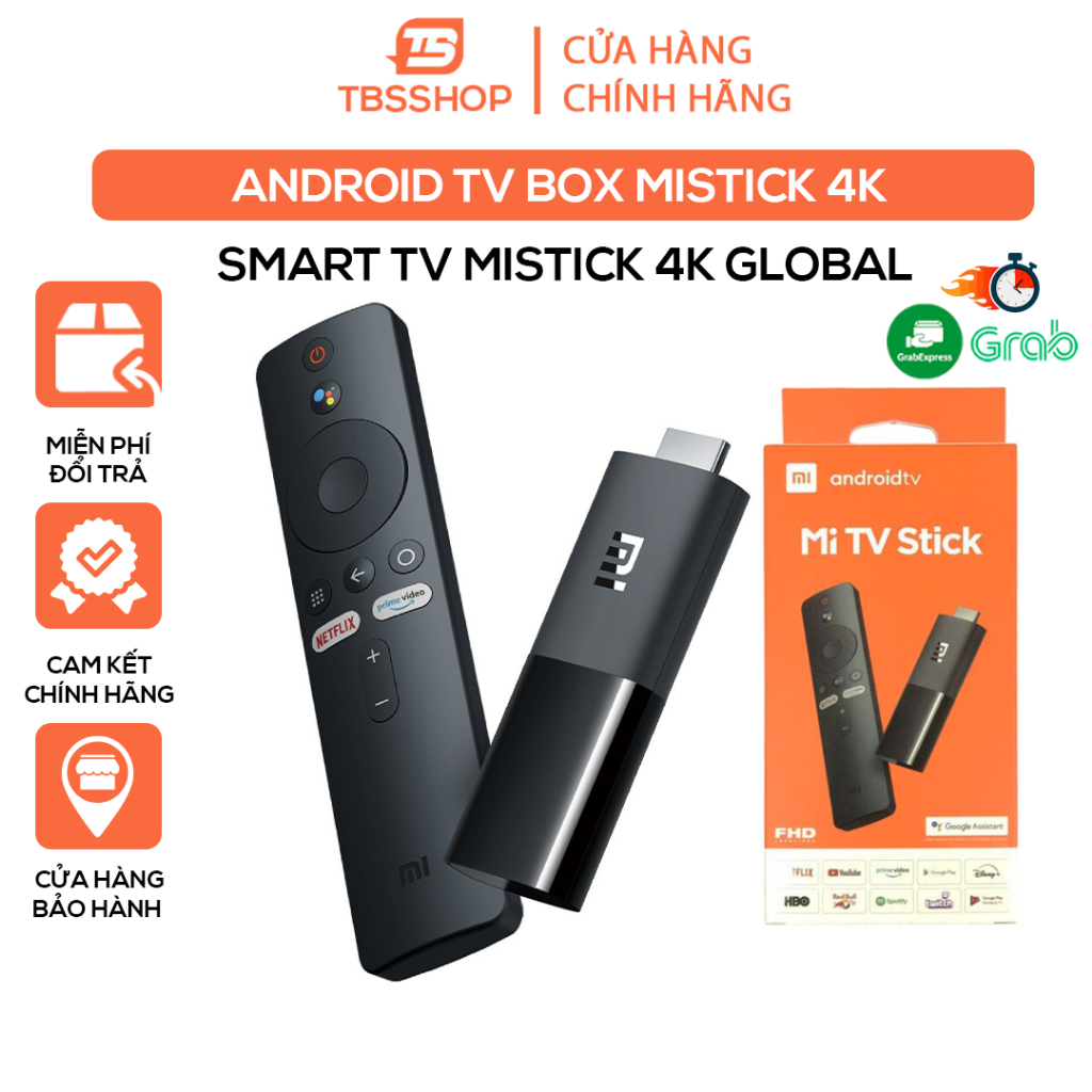 TV Box Xiaomi 4k Mi stick TV 4K Quốc Tế Full tiếng việt