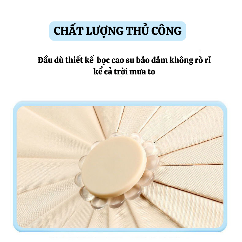 Dù Che Nắng XUKA Phản Quang Ánh Sáng 12 Nan Kép Nút Đóng Mở Tự Động