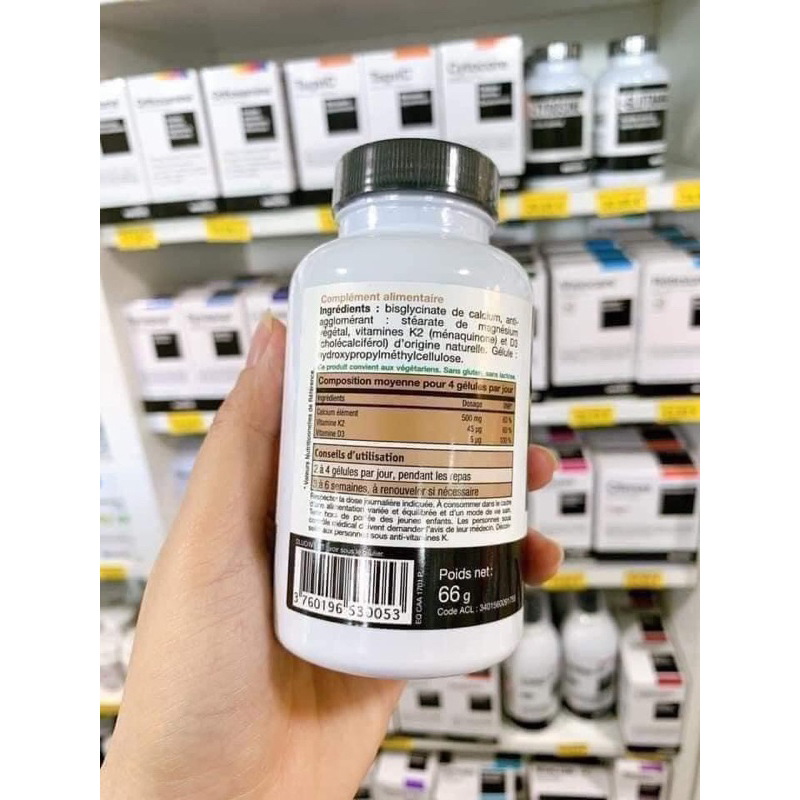 Canxi NHCO Calcium. Hàng Chuẩn Nội Địa Pháp