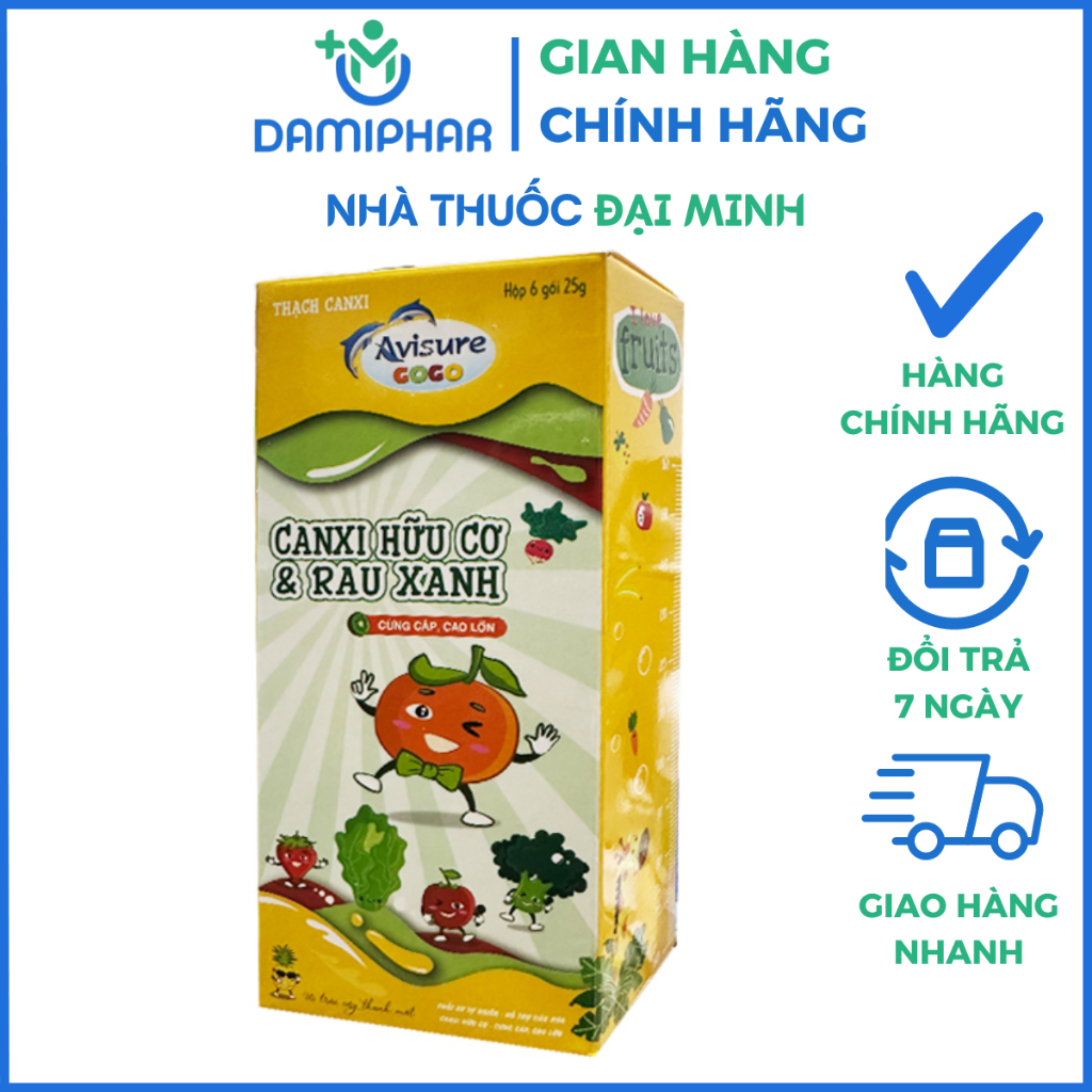 Thạch Canxi Hữu Cơ & Rau Xanh Avisure
