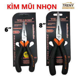 Kìm mũi nhọn, kìm mũi dài -  kìm gắp, kẹp đồ vật, kẹp dây điện, kẹp mối nối, một chiếc kìm nhọn đa năng